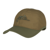 Czapka Helikon Logo Cap - PolyCotton Ripstop - Coyote / Olive Green A