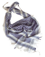 Chusta Arafatka Shemagh Mil-Tec White/Blue