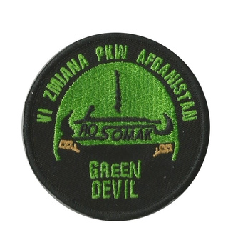 Naszywka VI zmiany PKW Afganistan Green Devil