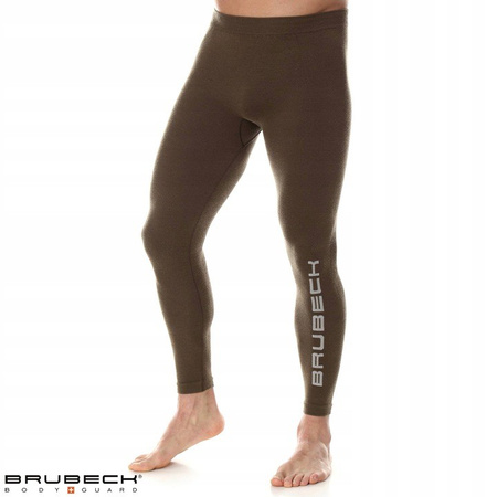 Spodnie termoaktywne męskie Brubeck RANGER WOOL khaki