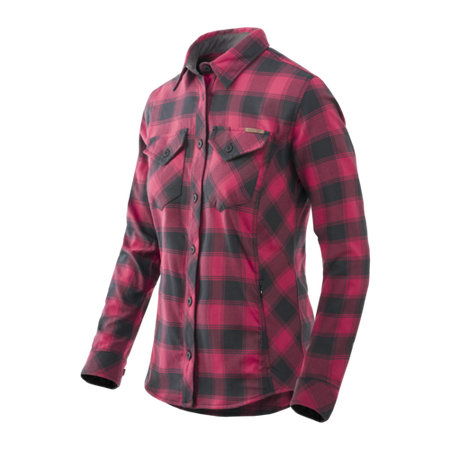 Koszula Damska Helikon Marigold - Coral Crimson Checkered