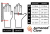 RĘKAWICE TAKTYCZNE ARMORED CLAW QUICK RELEASE™ - CZARNE