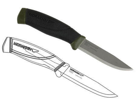 Nóż Morakniv Companion MG (S) Stainless Steel Olive Green