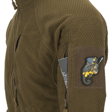 Bluza Helikon ALPHA TACTICAL - Grid Fleece - Czarna XXL