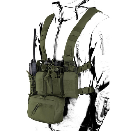 KAMIZELKA CHEST RIG CAMO M.G. STORM CORDURA ZIELONA