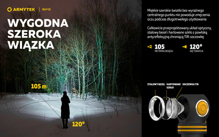 Latarka czołowa Armytek Elf C2 USB White