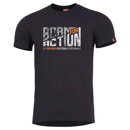 Koszulka T-shirt Pentagon Ageron Born for Action Black