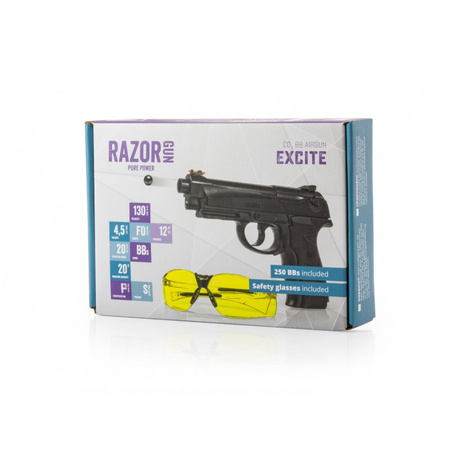 Pistolet wiatrówka RazorGun Excite 4,5 mm BB CO2