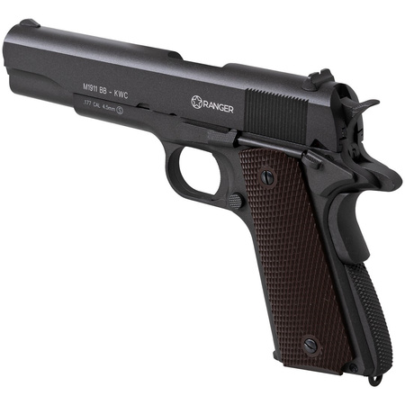 Pistolet Wiatrówka Ranger M1911 BB KWC 4,5mm Blow Back Full Metal Co2