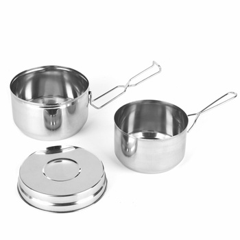 Menażka 3-Częściowa Stalowa