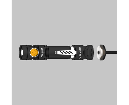 Latarka EDC Armytek Partner C2 Magnet USB White