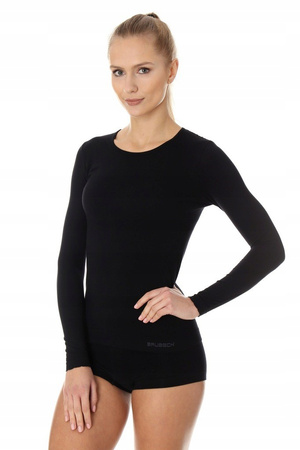 Bluza termoaktywna damska Brubeck COMFORT COTTON czarny