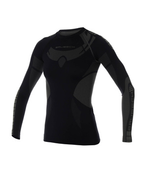 Bluza termoaktywna damska Brubeck DRY czarny/grafitowy