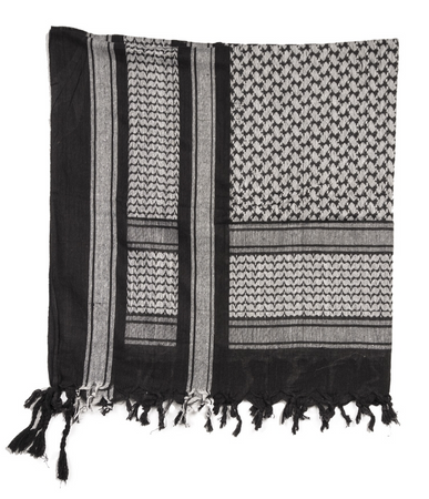 Chusta Arafatka Shemagh Mil-Tec Black/White