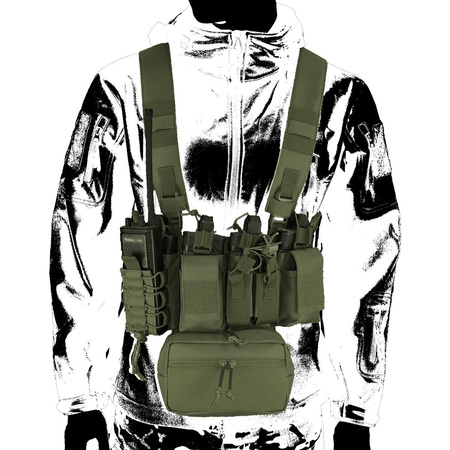 KAMIZELKA CHEST RIG CAMO M.G. STORM CORDURA ZIELONA