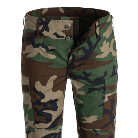 Spodnie BDU Mil-Tec Teesar Slim Fit Woodland