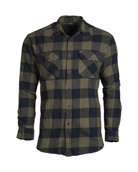 Koszula Flanelowa Mil-Tec Czarna/Olive