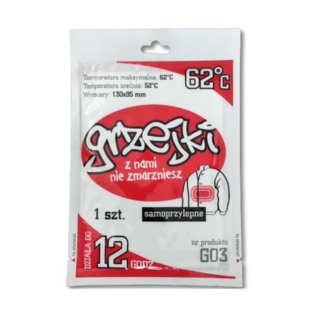 OGRZEWACZ CHEMICZNY GRZEJKI DO CIAŁA- 1 PARA