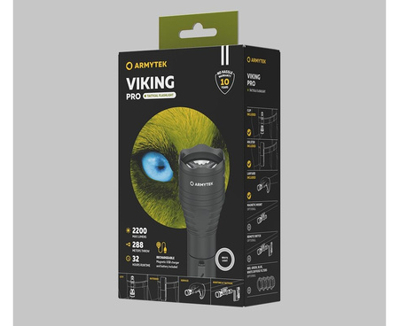 Latarka taktyczna myśliwska Armytek Viking Pro Magnet USB