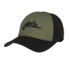 Czapka Helikon Logo Cap - PolyCotton Ripstop - Czarna / Olive Green B