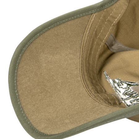 Czapka Helikon Logo Cap - PolyCotton Ripstop - Czarna / Shadow Grey B
