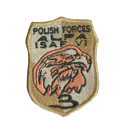 Naszywka Polish forces alpha ISAF VI