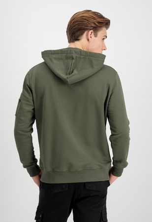 Bluza z kapturem Alpha Industries X-Fit Hoody dark green