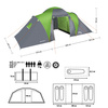 NAMIOT KEMPINGOWY HIGHLAND IV ZIELONO-SZARY NILS CAMP 2x2os