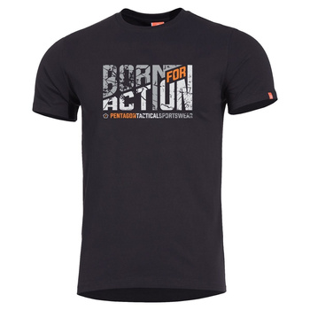 Koszulka T-shirt Pentagon Ageron Born for Action Black