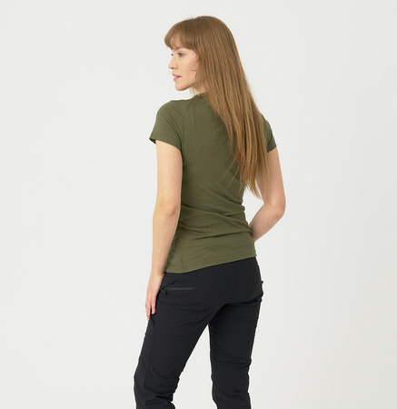T-Shirt damski Slim Organic Helikon z bawełny organicznej - Olive Green