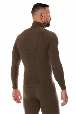Bluza termoaktywna męska Brubeck RANGER WOOL khaki