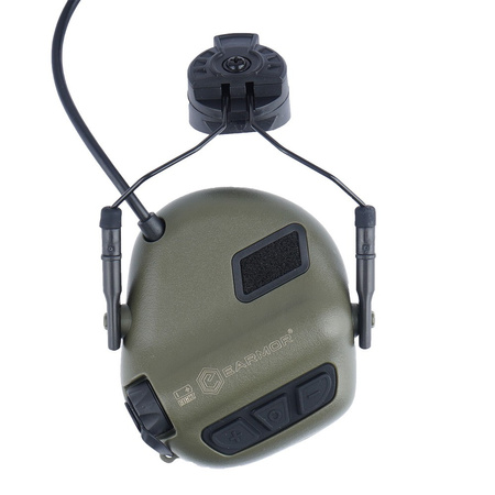 Earmor Zestaw słuchawkowy do hełmów M32H PLUS Montaż ARC Zielony M32H-FG/ARC (PLUS)