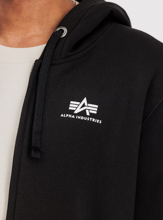 Bluza z kapturem Alpha Industries Basic Zip Hoody SL Czarna