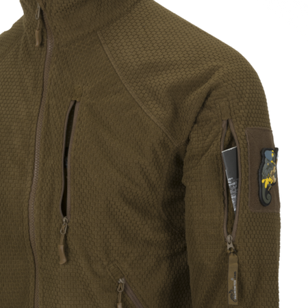 Bluza Helikon ALPHA TACTICAL - Grid Fleece - Czarna XXL
