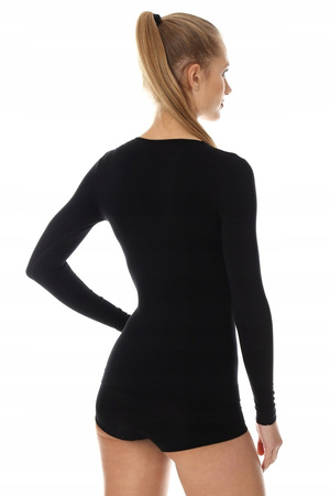 Bluza termoaktywna damska Brubeck COMFORT COTTON czarny