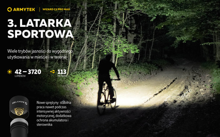 Latarka czołowa Armytek Wizard C2 Pro Max Magnet USB Warm