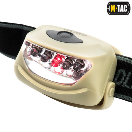 Latarka czołowa M-Tac 4+1 LED