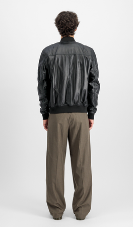 Kurtka Alpha Industries MA-1 Leather Jacket czarna