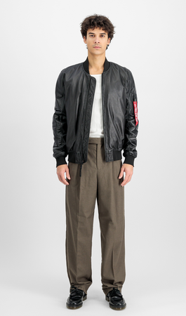 Kurtka Alpha Industries MA-1 Leather Jacket czarna