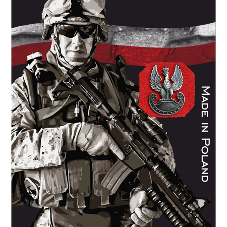 Znaczek Metalowy Haasta - Orzeł Militarny