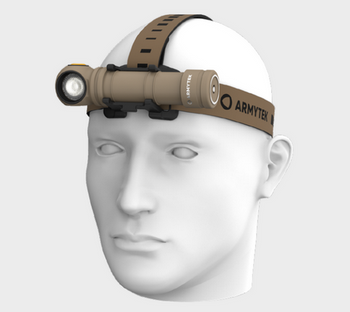 Latarka czołowa Armytek Wizard C2 Pro Max Magnet USB Sand