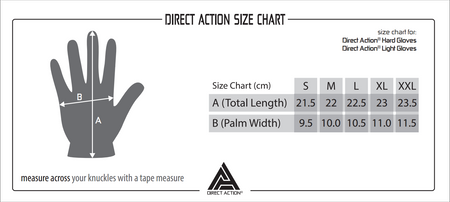 Direct Action Light Gloves Leather Czarne