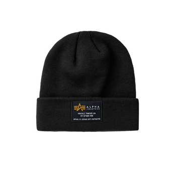 Czapka Alpha Industries Crew Beanie Black