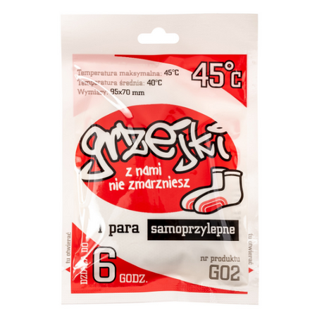 OGRZEWACZ CHEMICZNY GRZEJKI DO STÓP - 1 PARA