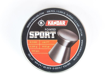 Śrut KANDAR Pointed Sport 4,5 MM