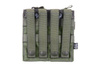 Podwójna ładownica Open I na magazynki AK/M4/G36 ranger green