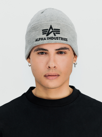 Czapka Alpha Industries 3D Beanie grey heather