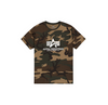 Koszulka Alpha Industries Basic Basic Big Logo Camo Woodland
