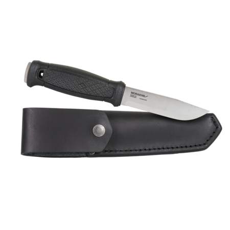Nóż Morakniv Garberg (Leather Sheath) - Stainless Steel - Czarny (ID 12635)