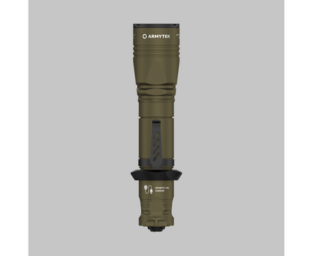Latarka taktyczna myśliwska Armytek Dobermann Pro Magnet USB Warm Olive